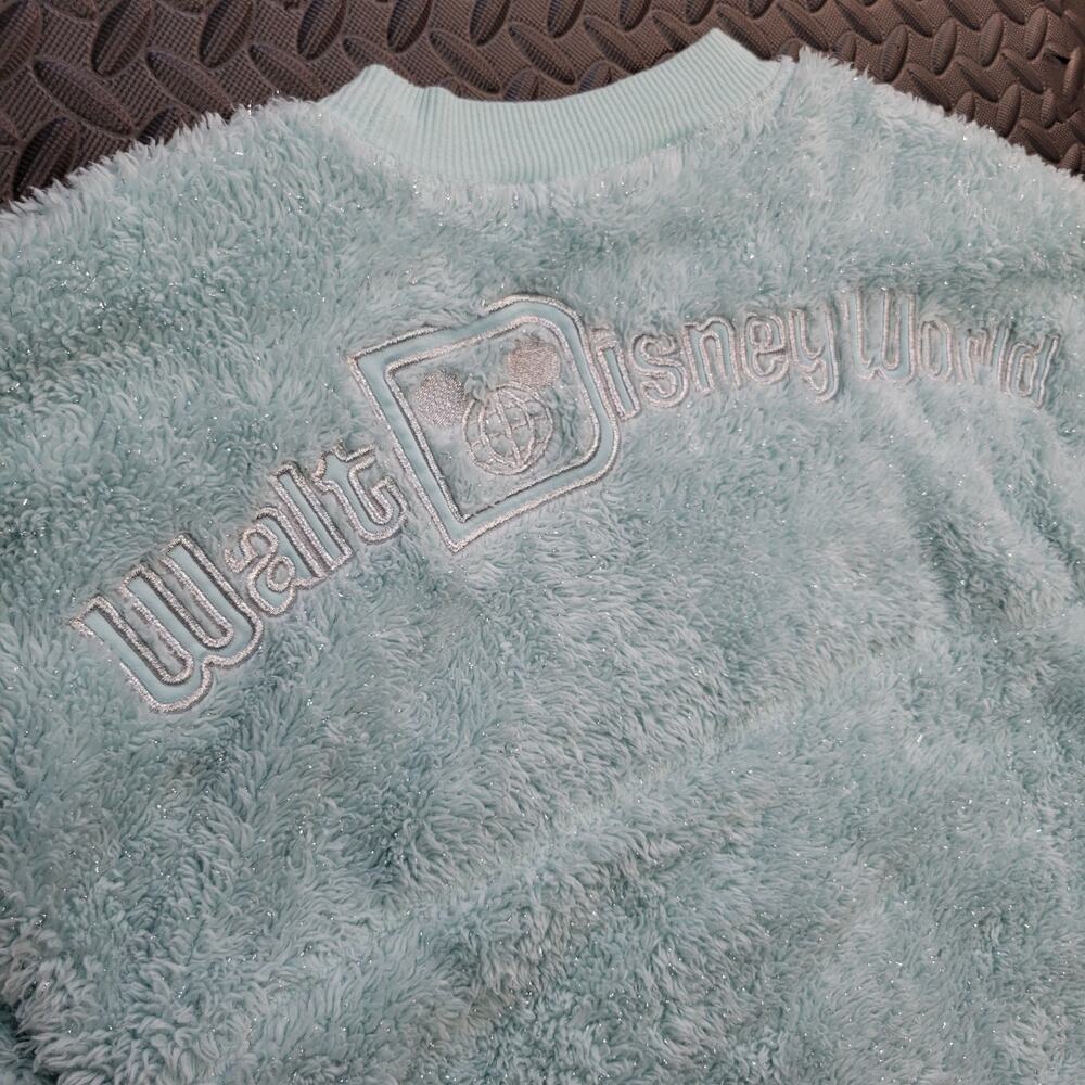 Disney World Spirit Jersey Kids Fuzzy Pullover Sweatshirt Disneycore Fairytale